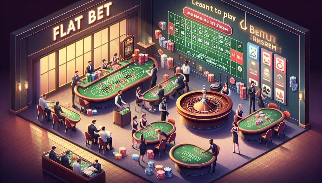 Kako igrati casino igre koristeći sustav klađenja Flat Bet?
